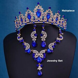3pcs. Bridal Tiara and Jewelry Set  Wedding Accessories